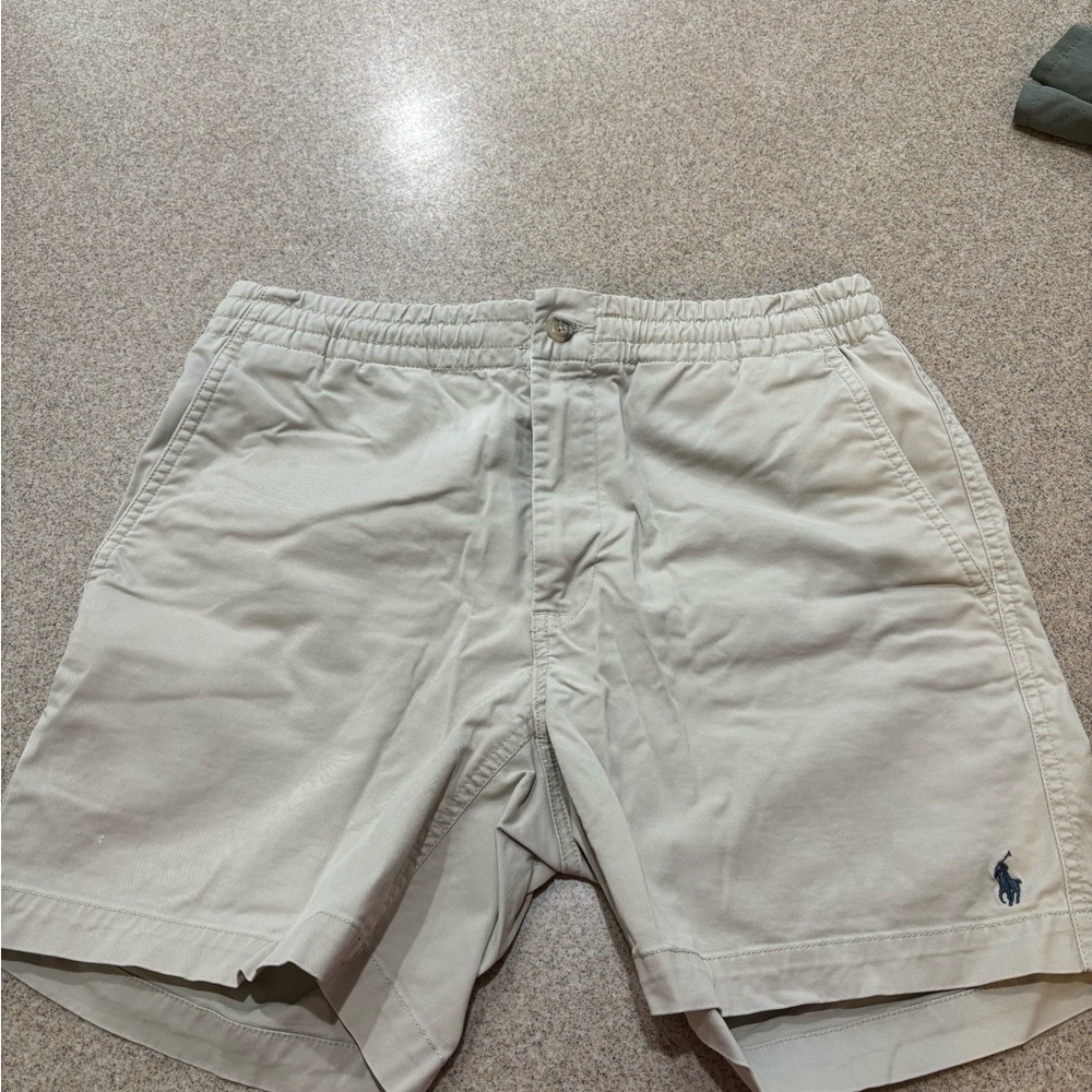 Polo by Ralph Lauren Light Beige Elastic-Waist Men’s Shorts